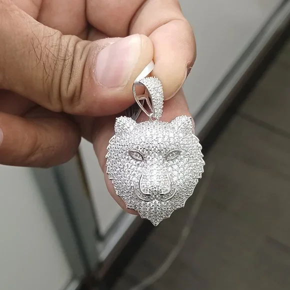 925 Sterling Silver Lion Pendant